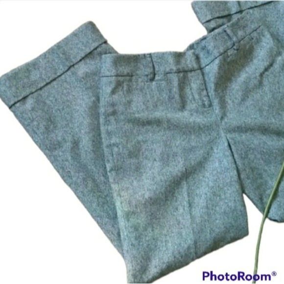 LOFT WOOL PANTS TROUSERS WOOL BLEND STRAIGHT LEG SIZE 6 P WOMENS 6 PETITE - Picture 1 of 6